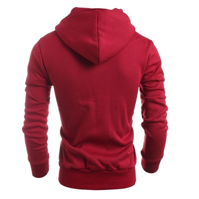 Men's Blouse,Laimeng Cotton Blend V-Neck Fashion Autumn Winter Hooded Sweater Top Blouse (M, Gray) N5