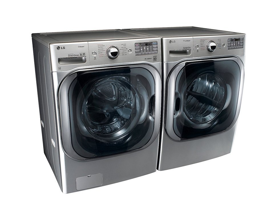 LG Titan Laundry Pair - MEGA CAPACITY - *Graphite Steel* Washer and GAS Dryer Package! WM8000HVA, DLGX8001V