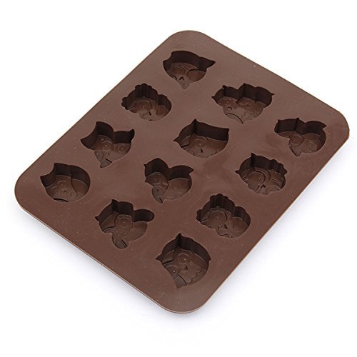 Silicone Owl Shape Cake Mold Chocolate Handmade Soap Bakeware Mould N3