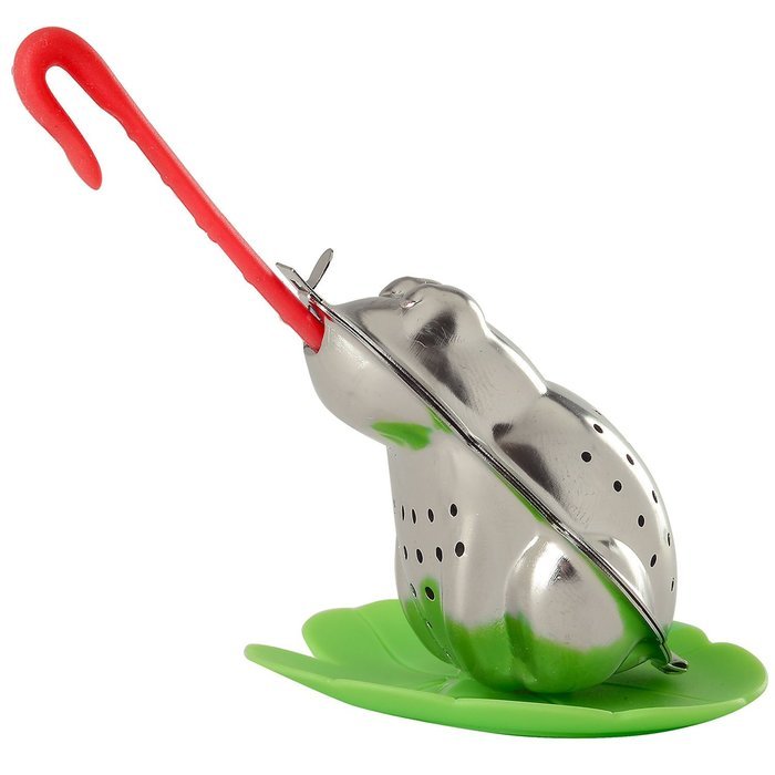 Norpro 5642 Stainless Steel Froggy Tea Infuser with Lily Pad Drip Catcher N4