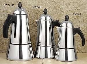 Konica 10-Cup Stainless Steel Stove Top Espresso Maker
