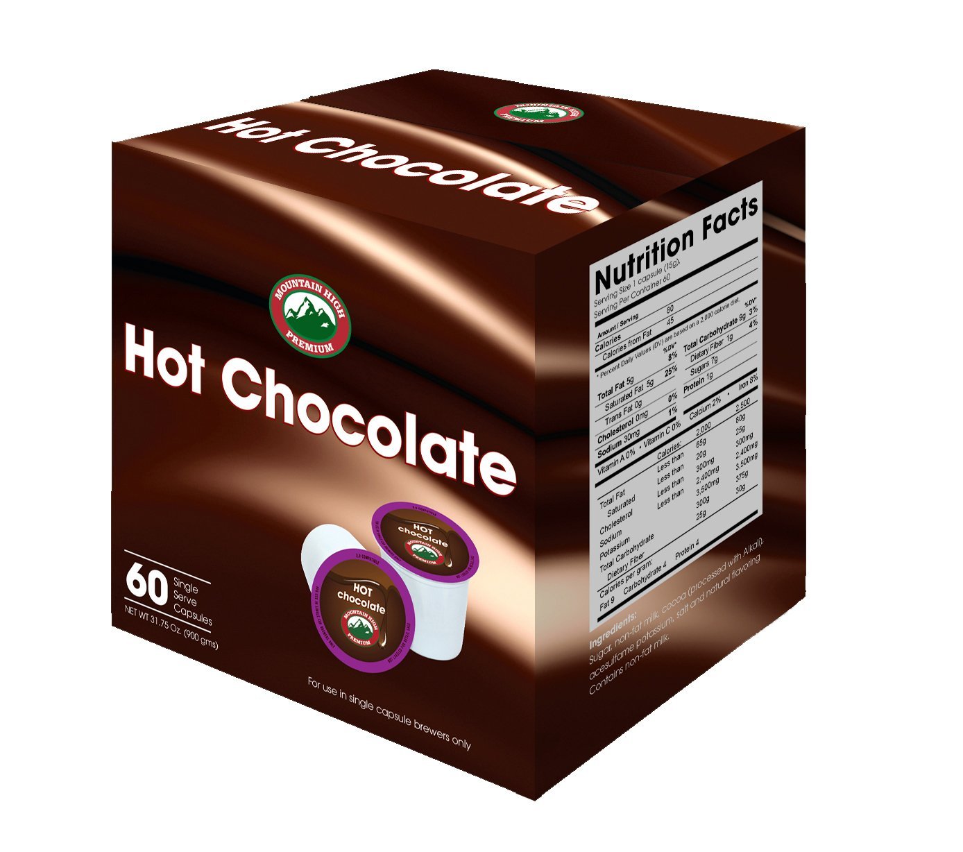 Hot Chocolate K Cups 60 COUNT 0 42 Cents Capsule 2 0 Compatible N2   5392380 