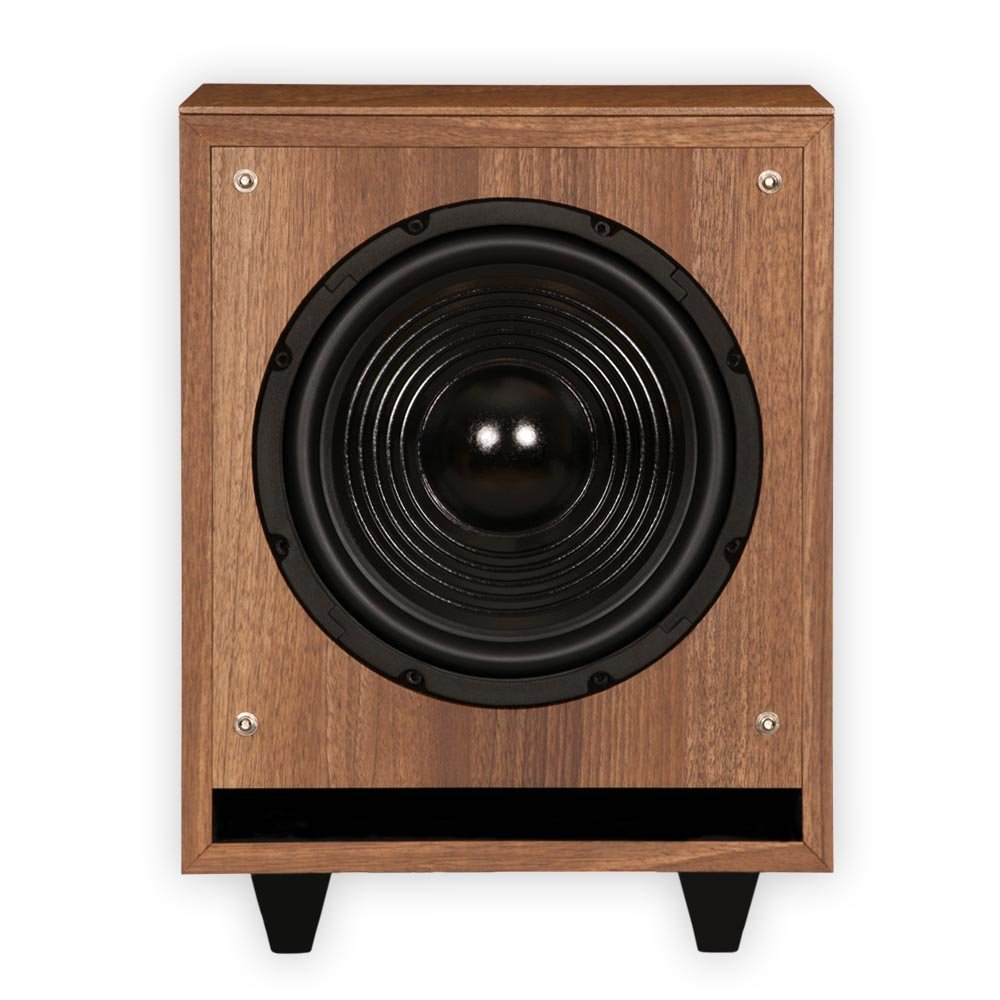 Theater Solutions SUB8FM Front Firing Powered Subwoofer (Mahogany) free ...