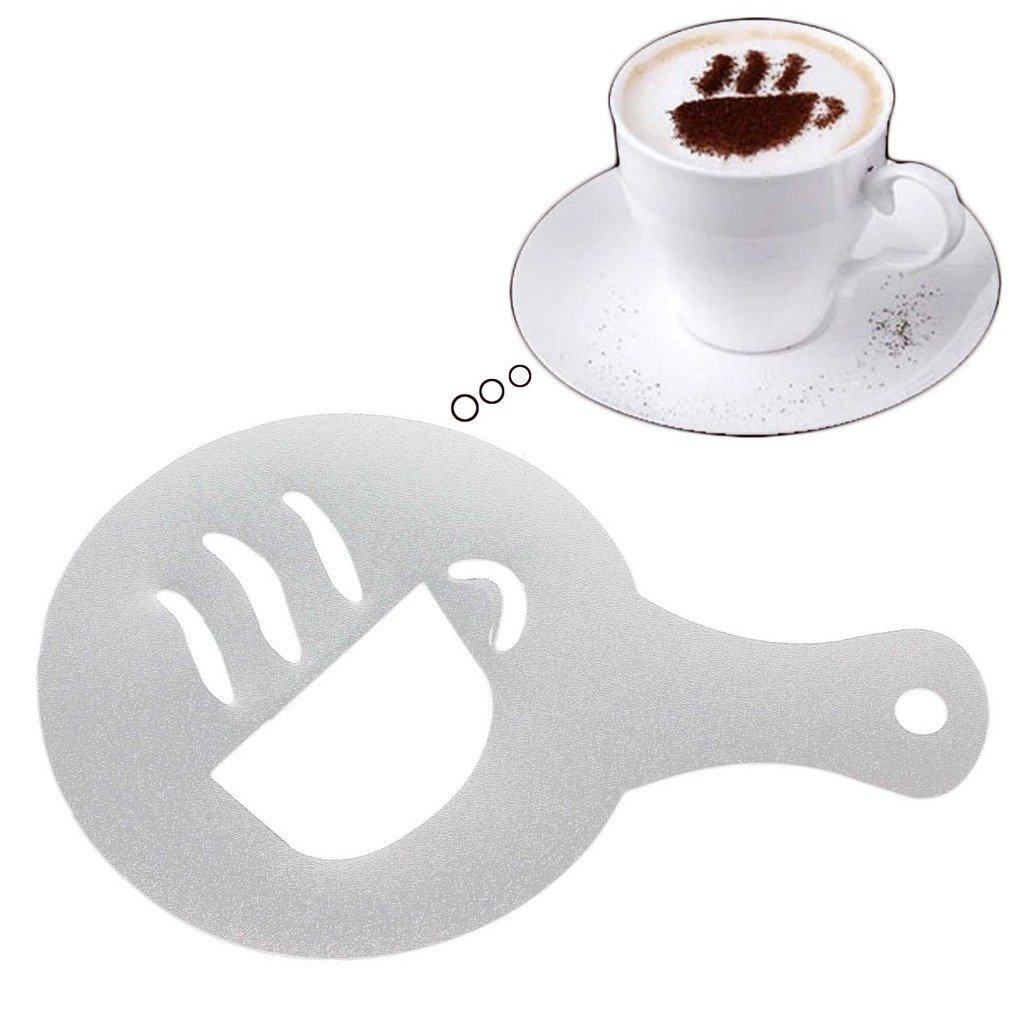 VANKER 16Pcs Latte Art Cappuccino Coffee Barista Stencils DIY ...