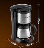Royal- CM-823w American Style Fully Automatic Drip Coffee Machine Anti-dry Thermal Insulation Coffee Pot 1.25L N4