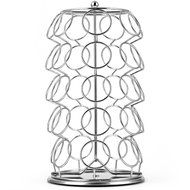 K Cup Holder,Oak Leaf Coffee Storage Spinning Carousel Organizer for Keurig K-Cups - 35 Pod, Electroplated N3