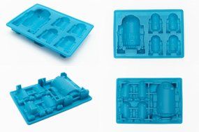 Silicone Ice Cubes Trays Molds for Star Wars Candy Gummy Chocolate Crayon Soap - Set of 6 N2