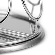 K Cup Holder,Oak Leaf Coffee Storage Spinning Carousel Organizer for Keurig K-Cups - 35 Pod, Electroplated N5