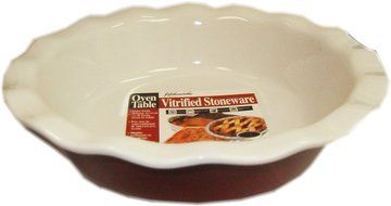 Kitchenworks Round Shaped Stoneware (Color: Red)