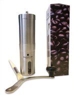 Burr Beans Grinder for Coffee: Manual Fresh Coffee Maker, Stainless Steel Portable & Sleek Design, Ceramic Conical... N2