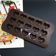Everyday Better Life Silicon Heart Shaped Ice Tray Chocolate Cake Molds