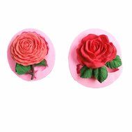 Yunko Set of 2 Rose Flower Shape Silicone Fondant Chocolate Candy Mold Cake Decorating Mold