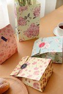 Zeroyoyo Flowers Paper Gift Treat Bag Xmas Party Holiday Cookies Bag Sticker N2
