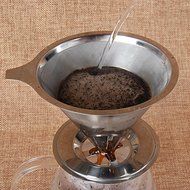 Coffee Dripper - Stainless Steel Reusable Coffee Filter for the best Drip Coffee - Pour-over Coffee Maker