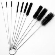 UHQ 8.2 Inch Kitchen Nylon Tube Brush Cleaning Brushes,10 Pcs N9