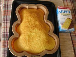 cmsHome(R) Premium Silicone Novelty Bear Cake Pan Dessert Salad Mold Non-toxic BPA-free Baby Shower N2