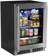 Marvel MP24BRF3RP Professional Beverage Refrigerator with MaxStore Crisper, 24", Black