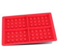 Square Waffle Mold Oven For Food-grade Silicone Mold DIY Muffin/Checkered Nestle Mold . (round) N7