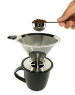 Pour Over Coffee Filter With Complimentary Scoop - Reusable Pour Over Coffee Dripper N2