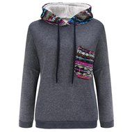 Women's Sweater,Laimeng Long Sleeve Plus Velvet Thickened Hooded Sweater Top Blouse (S, Black) N12