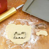 Bakerpan Stainless Steel Cookie Cutter Locomotive Train &amp; Car Set N2