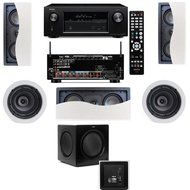 Klipsch R-2502-W II In-Wall Speaker (LCR) (5.1) Denon AVR-X2100W 7.2