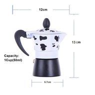 Michelle Queen 1 Cup (50ml) Stovetop Espresso Moka Pot Silver N15