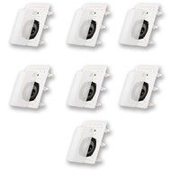 Acoustic Audio CS-IW520 In Wall 7 Speaker Set 2 Way Home Theater 1400 Watt CS-IW520-7S