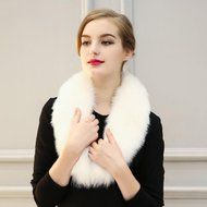 Scarf,Morecome Women Hasp Faux Fur Scarf Fur Scarves Fur Velvet Scarf (A) N18