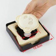 SQdeal&reg; Panda Bear Sandwich Pocket Maker Bread Toast Mold with Mould Cutter Stamp,Make Fun Egg,Cookie and More... N6