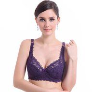PHOTNO Women Push Up Deep V Ultrathin Underwire Lace Brassiere Bra N4