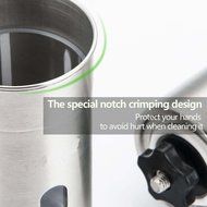 Aohang Stainless Steel Mini Manual Coffee Grinder Portable Hand Crank Coffee Mill Ceramic Conical Burr