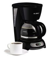Mr. Coffee 4-Cup Switch Coffeemaker, Black, TF5