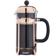 VonShef 8 Cup Glass French Press Cafetiere Coffee Maker 1 Liter 340z - Copper N2