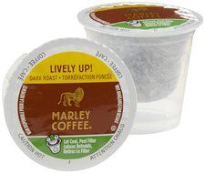 Marley Coffee Lively Up K-Cup Pods, Dark Roast Espresso, 12 Count N2