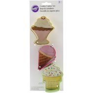 Metal Cookie Cutter Set 3/Pkg-Ice Cream