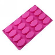 1 X Allforhome 16 Cavities Silicone Flexible Cake Mold Soap Making Mold Ice Making Mold