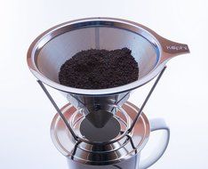 Drip Coffee Maker - Stainless Steel Reusable Coffee Filter with Stand and Clamp Spoon - Single Cup Coffee Maker...