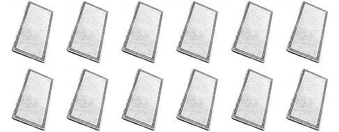 Charcoal Water Filters Replacement for Pioneer Pet Plastic Fountains By NISPIRA - 12 Filters