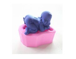 Wocuz W0422 DIY 3d Tummy Sleeping Baby Shape Soap Silicone Mold Fondant Sugar Chocolate Candy Cake Decorating... N3
