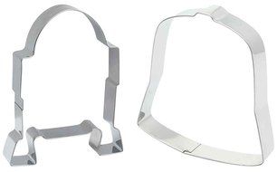 Zak Designs Star Wars Tiny Chef Baking Set for Darth Vader and R2D2 Cookies: 2 Cookie Cutters, Spatula and Whisk... N3