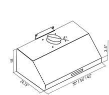 CAVALIERE 42" Under Cabinet / Wall Mounted Stainless Steel Kitchen Range Hood w/Remote Control AP238-PS83-42 N3