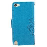 iPod touch 6 Case,iPod touch 5 Case,PHEZEN Beauty Luxury Bling Rhinestone Diamond Embossed Flower Butterfly PU... N55