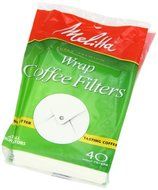 Melitta Coffee Filters for Percolators, White Wrap Around, 40-Count Filters (Pack of 12), Garden, Lawn, Maintenance