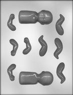 CK Products 3-5/8-Inch 3-D Baby Chocolate Mold