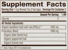 Traditional Medicinals Organic Everyday Detox Lemon Tea, 16 Tea Bags (Pack of 6) N8