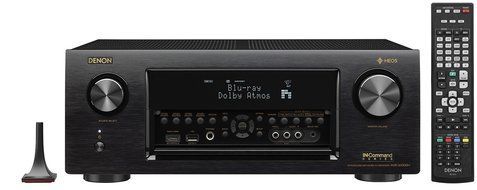 Denon Receiver Audio &amp; Video Component Receiver,Black (AVRX4300H) + Sennheiser HD201Headphones + Monster Home...