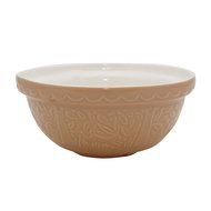Mason Cash In The Forest Owl Embossed Mixing Bowl, Stone, 2.85-Quart, 10-1/4 by 10-1/4 by 4-3/4 Inches N3