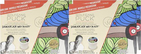 Wolfgang Puck Jamaican Me Crazy 24 Single Serve Cups (Pack of 4), Compatible with All Keurig K-Cup Brewers, including... N6