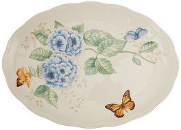 Lenox Butterfly Meadow Scalloped Oval Baker N12